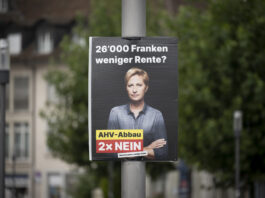 AHV-Reform bringt für Frauen einen Rentenverlust von 26’000 Franken Abstimmungsplakat AHV 21