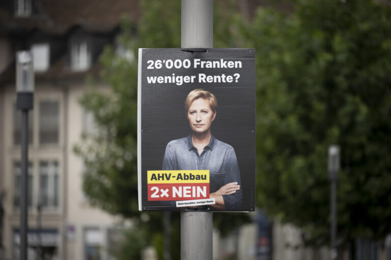 Abstimmungsplakat AHV 21