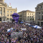 FRAUENSTREIKTAG, FRAUENSTREIKTAG, FRAUENDEMONSTRATION, FRAUENKUNDGEBUNG, FRAUENBEWEGUNG, FRAUENRECHTE, GLEICHBERECHTIGUNG, FEMINISMUS, EMANZIPATION, LOHNGLEICHHEIT, PENSIONSALTER, FORDERUNG,