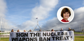 Micheline Calmy-Rey engagiert sich gegen Atomwaffen