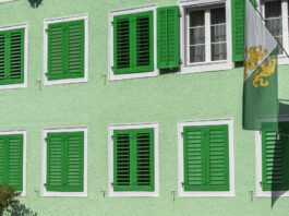 Abschaffung Liegenschaftssteuer: Bevölkerung im Thurgau muss mit Steuererhöhungen rechnen Ein grünes Haus im Thurgau mit dem kantonalen Wappen und grünen Fensterläden.