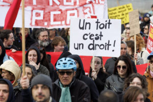 Manifestation crise du logement loyer bail