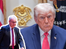 Trump-Deal wird von der Bevölkerung abgelehnt Schweizer Wirtschaftsminister Guy Parmelin und US-Präsident Donald Trump.