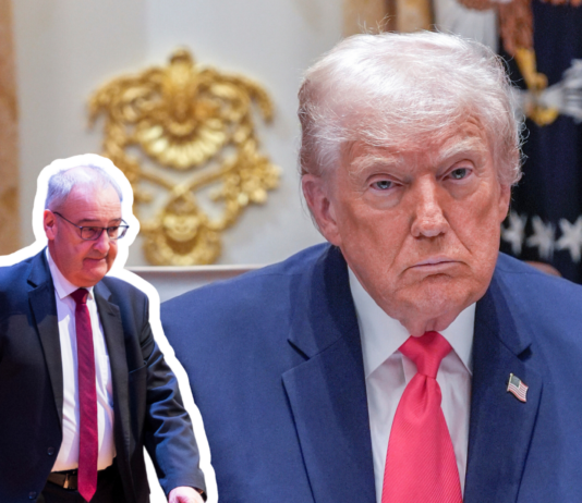 Trump-Deal wird von der Bevölkerung abgelehnt Schweizer Wirtschaftsminister Guy Parmelin und US-Präsident Donald Trump.