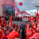 General strike and protest in Belgium.